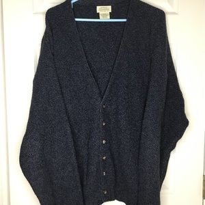 Vintage St. John’s Grandpacore Cardigan Sweater Blue button down